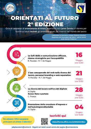 Ciclo di seminari "Orientati al lavoro – 2 Edizione dal 16.5 al 04.6 